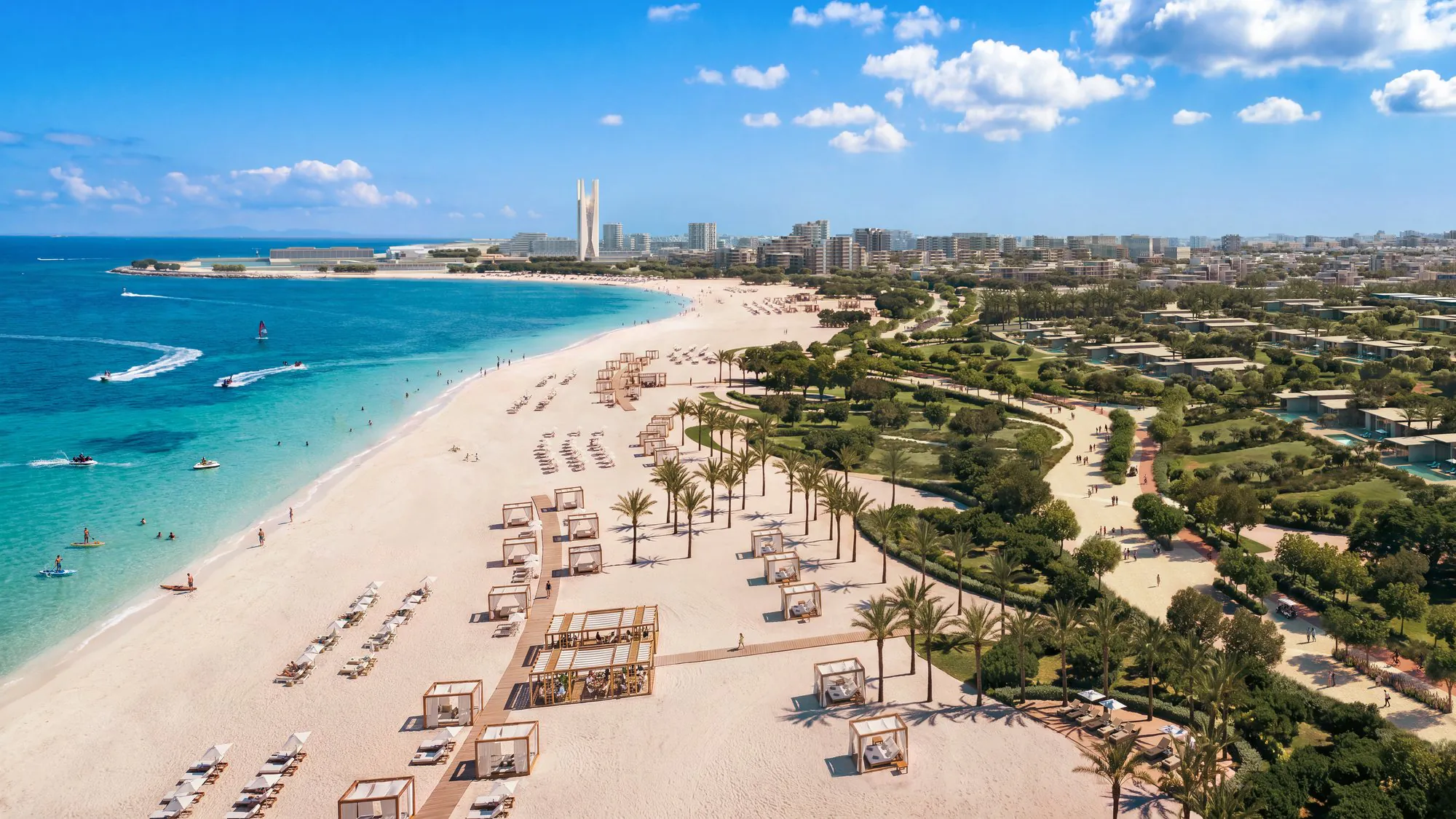 Aerial view of Mediterranean shoreline